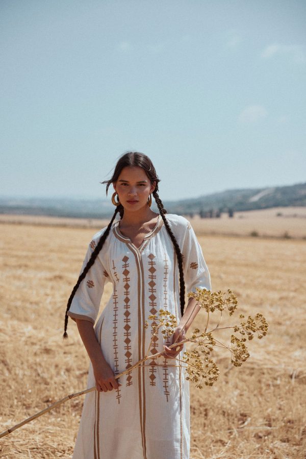 ⁦שמלת סהרה שמנת⁩ – תמונה ⁦4⁩