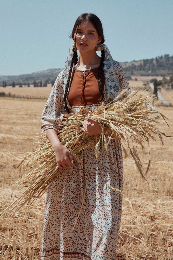 ⁦שמלת גאיה שמנת⁩ – תמונה ⁦4⁩