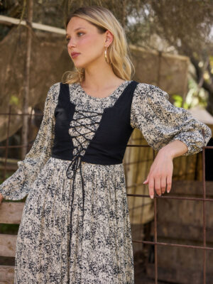 שמלת ערגה שחור