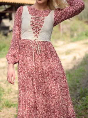 שמלת ערגה בורדו