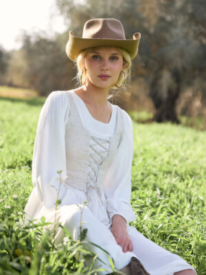 שמלת ערגה לבן