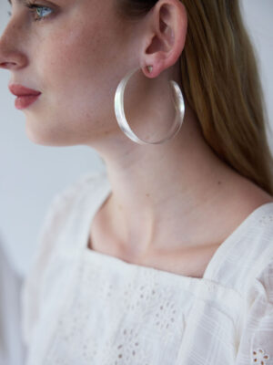 עגיל ברונז כסף